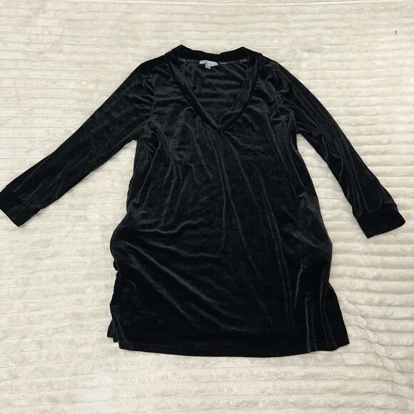 Nicole Miller Black Long Sleeves Pullover Dress Size 1X - Picture 1 of 6